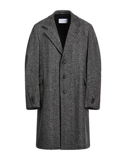 Man Coat Charcoal Size 38 Wool, Polyamide