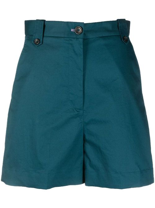 Hight-waist mini shorts - Blue