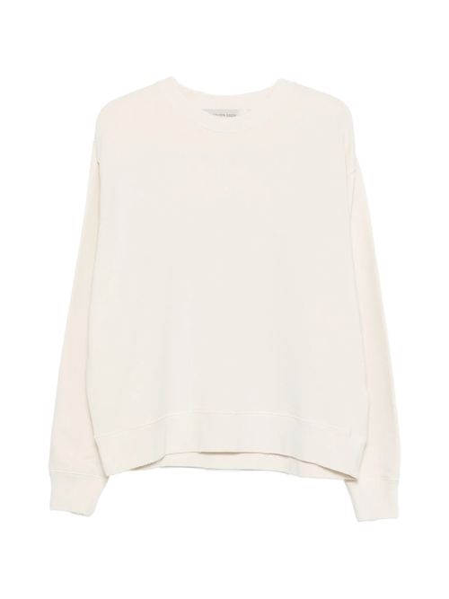 Cotton-Jersey with Distressed Finish Sweatshirt — Cream