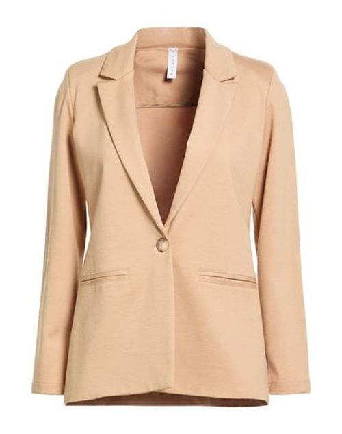 Woman Blazer Beige Size M Viscose, Nylon, Elastane