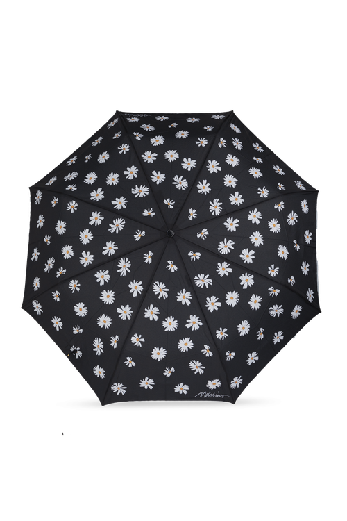 Folding Umbrella With Logo, Unisex, Black