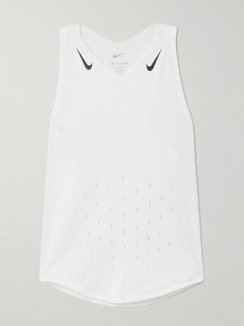 Aeroswift Perforated Dri-fit Adv Tank - White