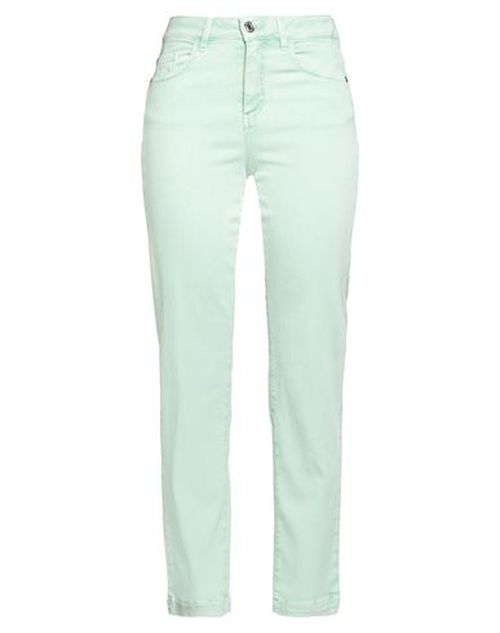 Woman Jeans Light green Size 26 Cotton, Elastomultiester, Elastane