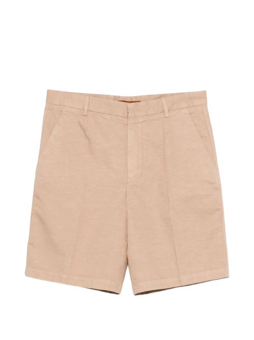 Bermuda Shorts with Zip and Button Closure