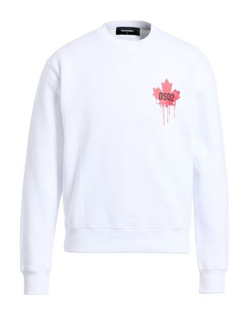 Man Sweatshirt White Size L Cotton