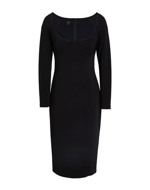 Pinko Woman Midi dress Black Size 4 Polyamide, Viscose, Elastane