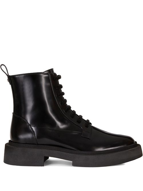 Lace-up combat boots - Black