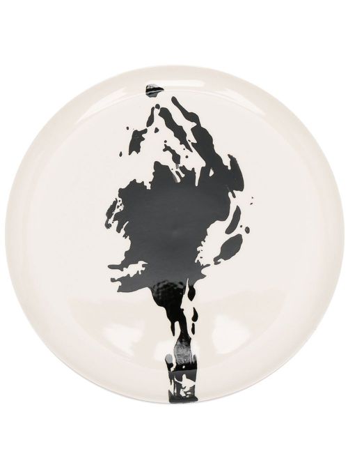 Feast abstract-print serving plate - Neutrals