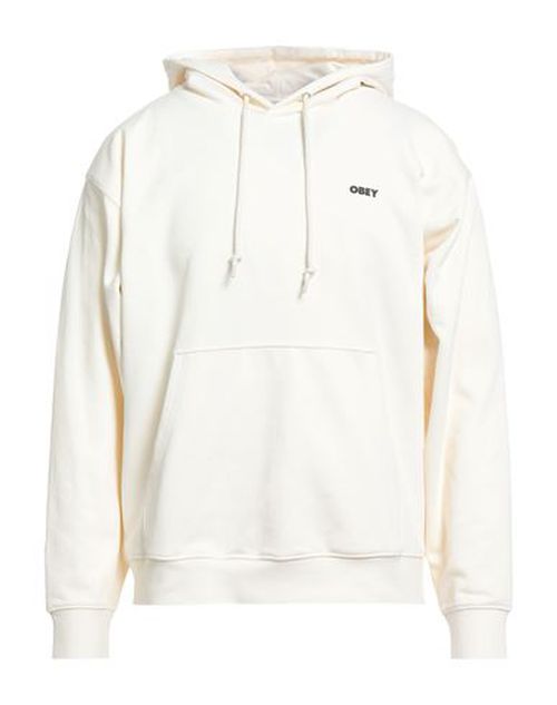 Man Sweatshirt Cream Size M Cotton, Polyester