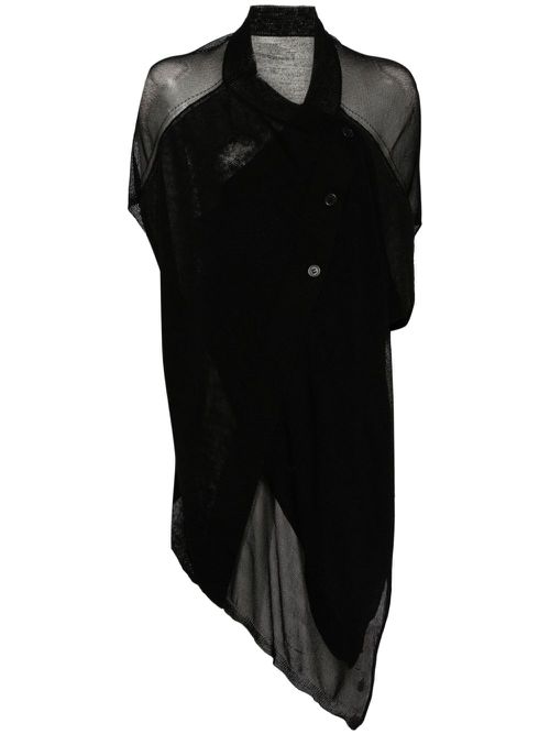 Asymmetric sheer top - Black