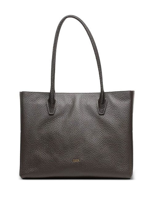 Leather tote bag - Brown