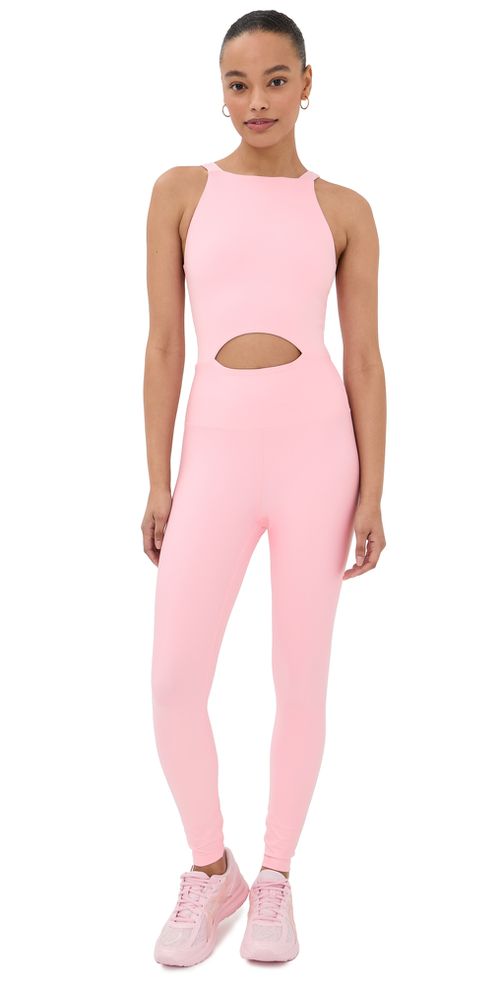 Recycled Cut Out Jumpsuit Strawberry Cream