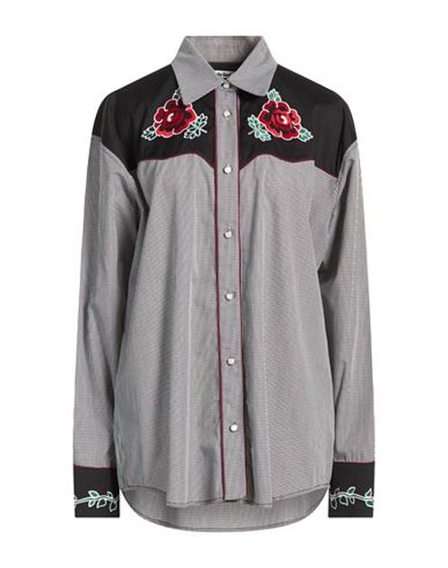 Woman Shirt Black Size 4 Cotton, Polyamide