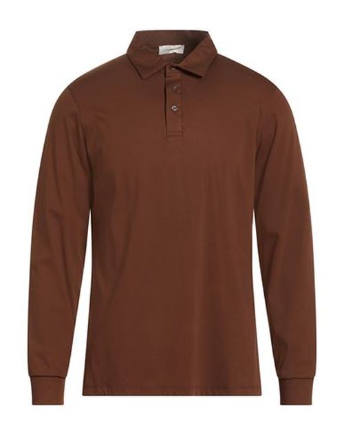Man Polo shirt Chocolate brown Size 44 Cotton
