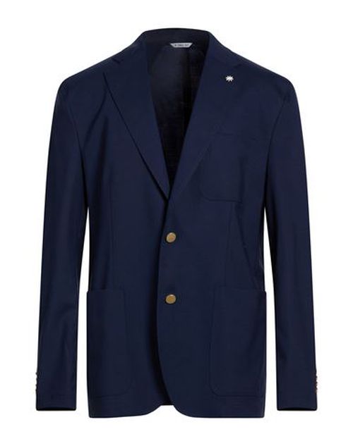 Man Blazer Blue Size 46 Wool, Elastane
