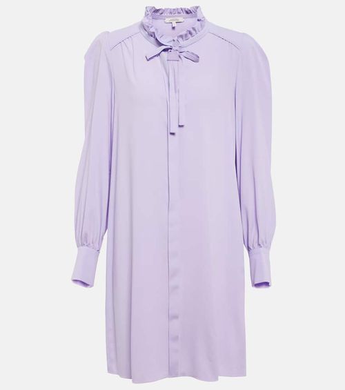 Modern Flow tie-neck minidress