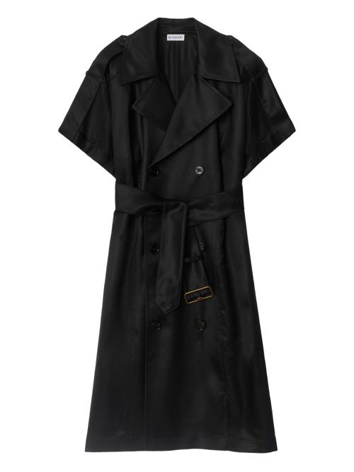 Burberry short-sleeved trench dress - Black