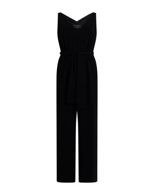 Woman Jumpsuit Black Size 10 Polyester