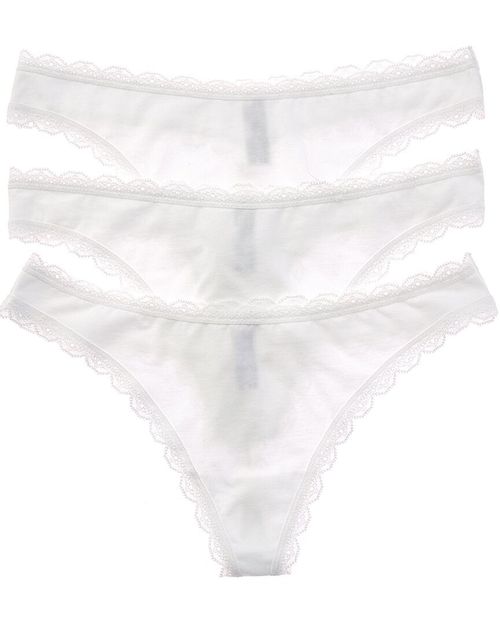 B. tempt'd Set of 3 Inspired Eyelet Thong