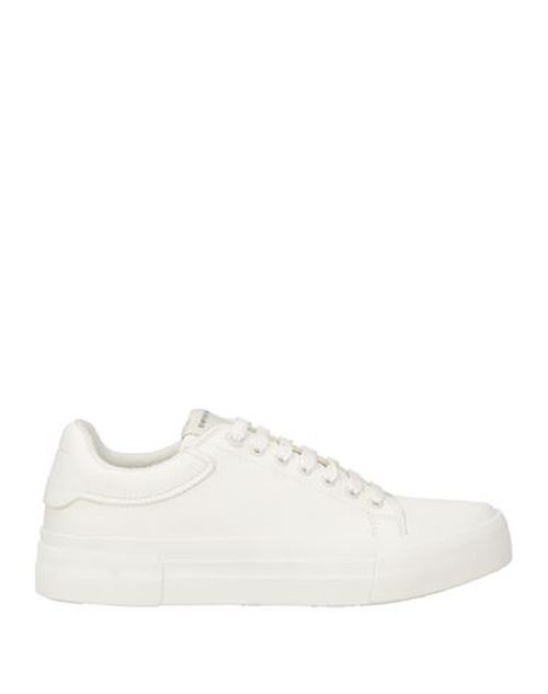 Emporio Armani Man Sneakers White Size 11 Leather