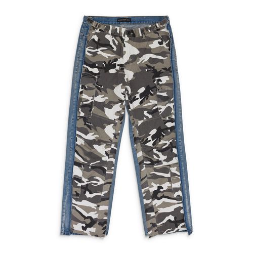 CAMO/BLUE HYBRID SKINNY JEANS