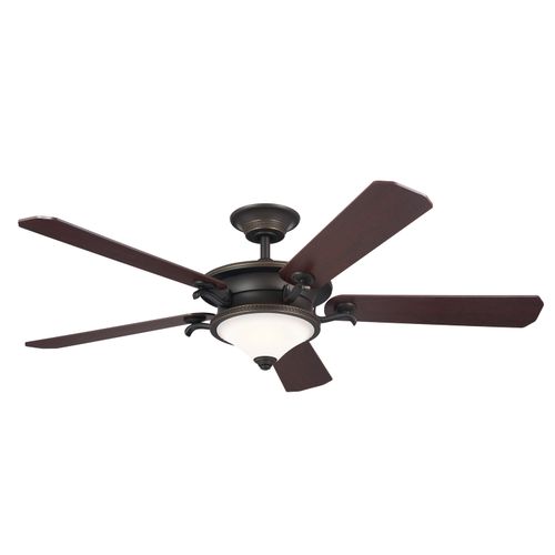 Rise 60" Indoor Ceiling Fan in Olde Bronze with Gold Highlight