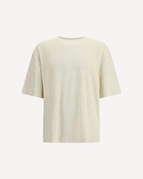 Crew Neck Short-Sleeve T-shirt with all-Over Logo Male XL