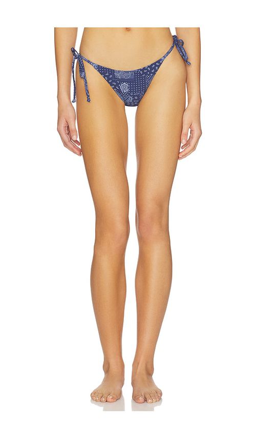 Superdown Amadee Tie Bikini Bottom in Navy. - M also in L, S, XL