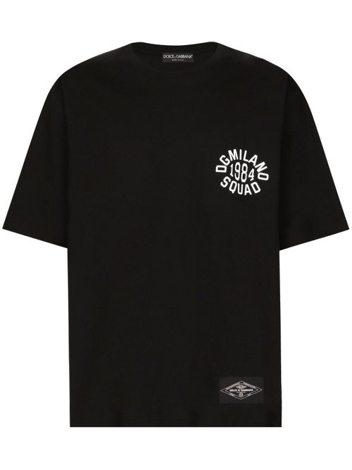 Logo-print cotton T-shirt - Black