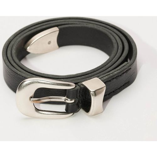 Our Legacy Men's 2cm Leather Belt - Black - 70cm