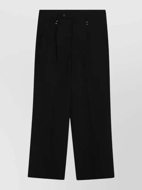 Maison Margiela - wool blend trousers staples detail design