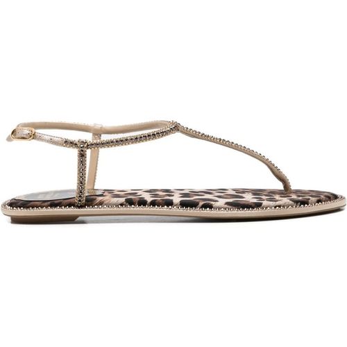 Rene' Caovilla - Sandales plates en cuir Diana