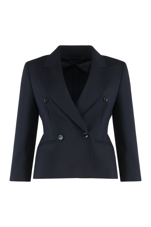 Woollen Cloth Cropped Blazer