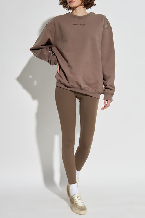 Leggings With Logo, Women's, Brown