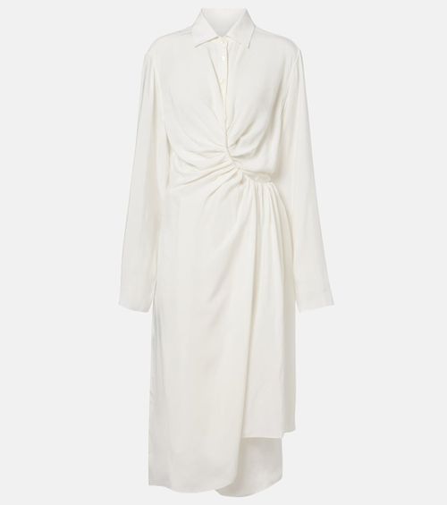 Draped midi dress