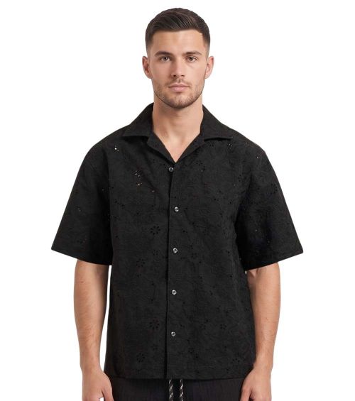 Black Relaxed Shirts