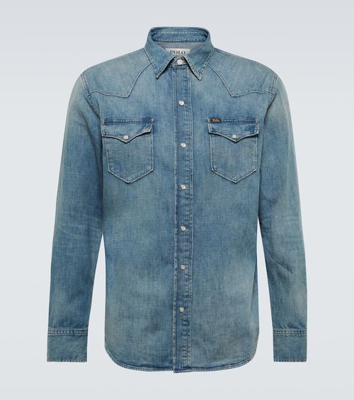 Cotton denim shirt