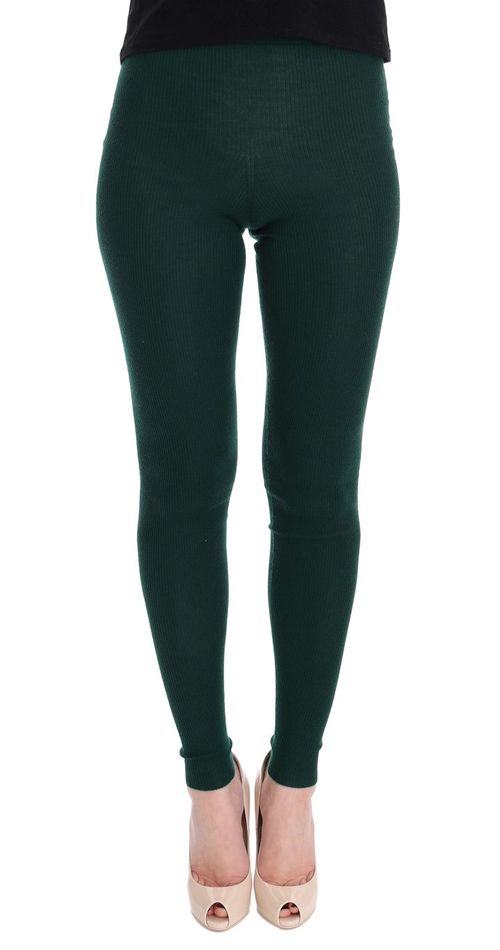 Cashmere Stretch Leggings — Green