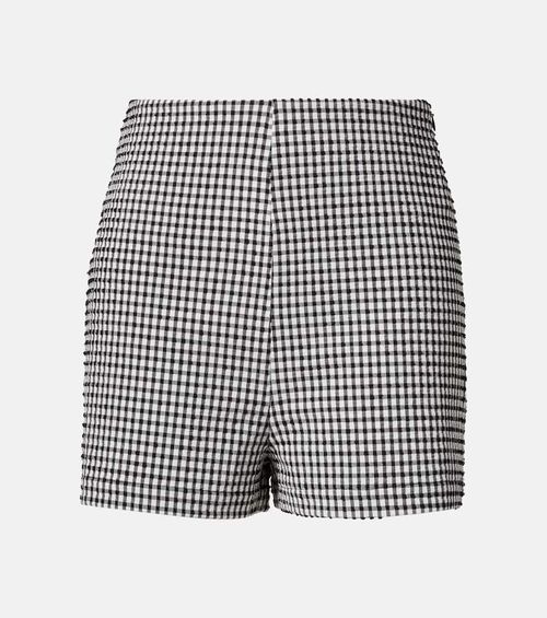 Róhe High-rise gingham shorts