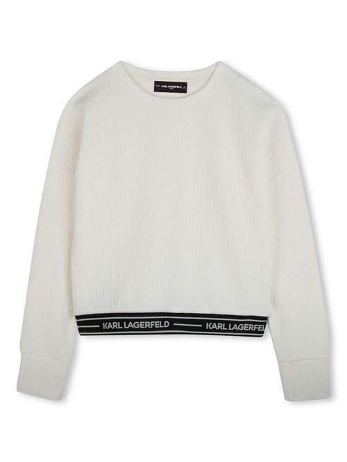 Logo-waistband sweatshirt - Neutrals