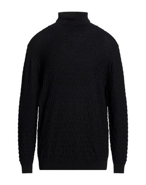Man Turtleneck Black Size 48 Merino Wool