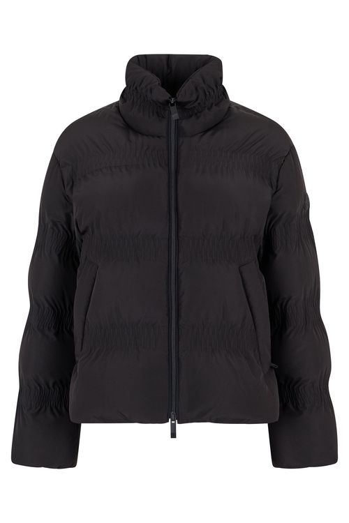 Down Ruffle Puffer Jacket