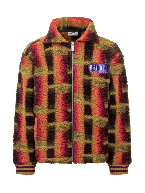 Multicolor Checks Shirt Collar Jacket