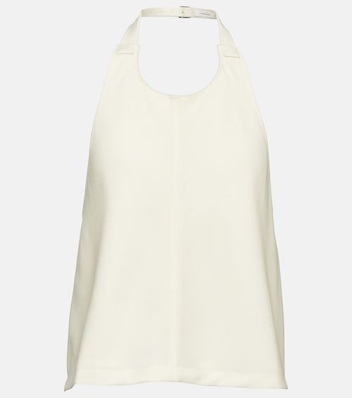 Halterneck wool top