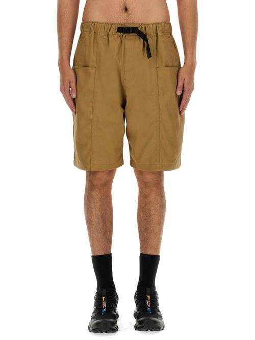 Brown Solid Shorts