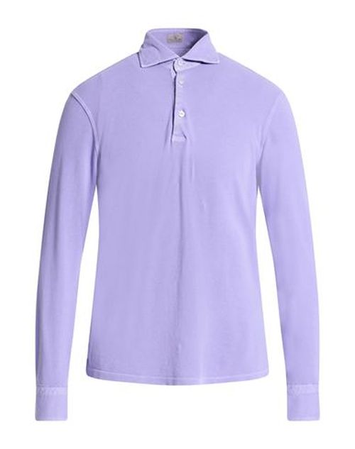 Man Polo shirt Lilac Size M Cotton