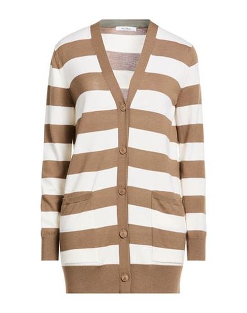 Woman Cardigan Light brown Size L Virgin Wool