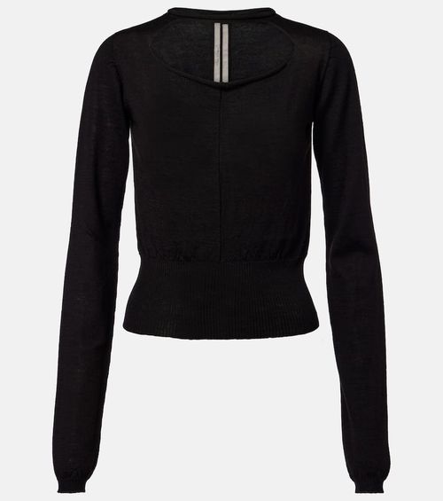 Cutout virgin wool top