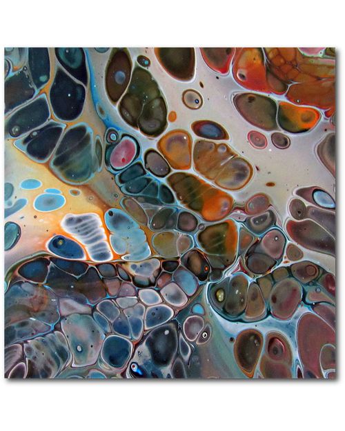 Blue-&-Orange-Connection Gallery-Wrapped Canvas Wall Art