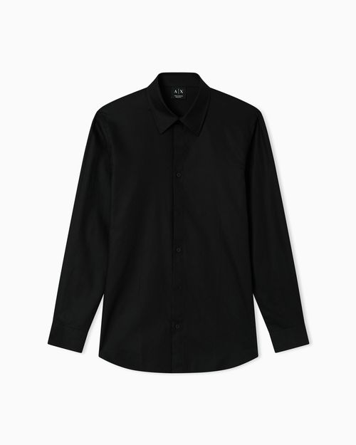Casual Shirt in Textured Cotton Jacquard